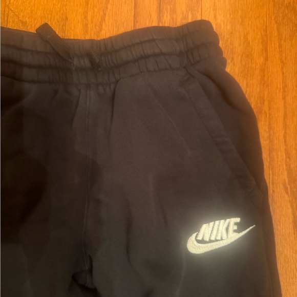 Nike Kids Black Joggers with White Logo - Picture 2 of 6